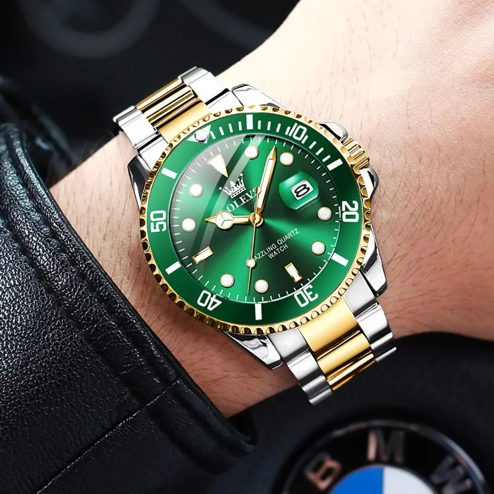 Graduation gift idea Man for watches Stainless Steel Waterproof Luminous Date Casual Watch