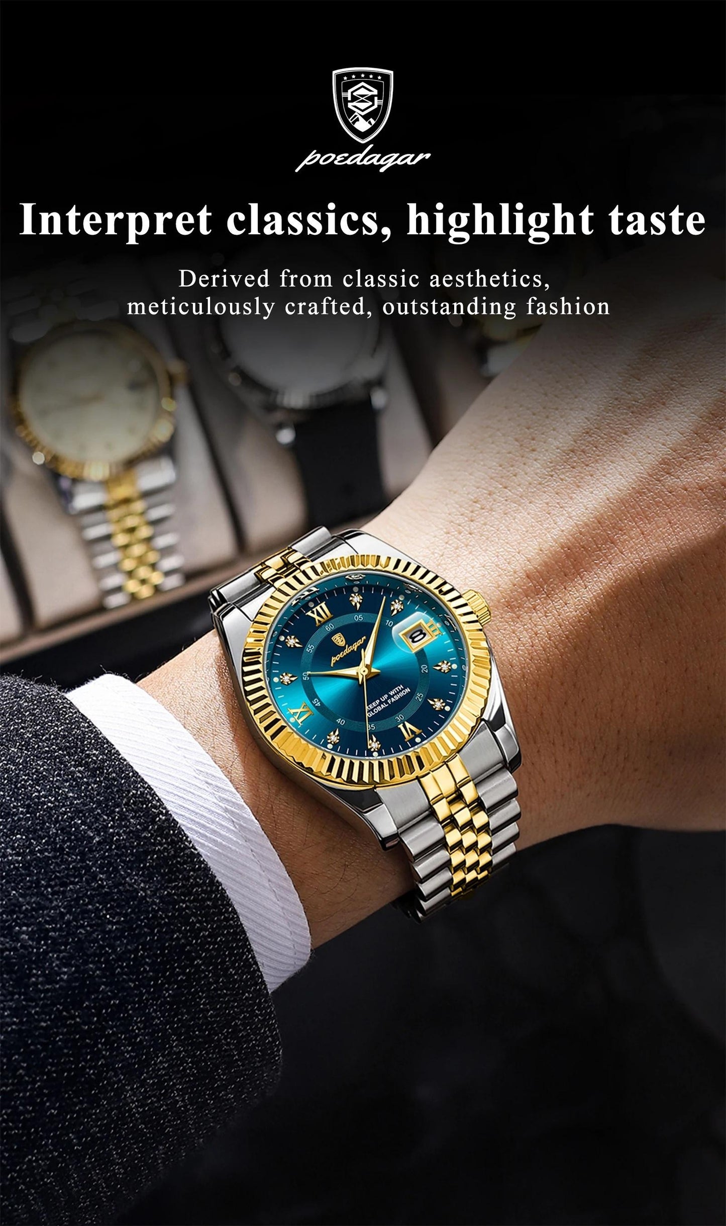 Men's Round Dial Quartz Watch, Business Fashion Watches for Party, Trendy All-match & Exquisite Watch for Birthday Gift with Box, Modern Fashionable Wristwatch, Fashionable Stylish Watch