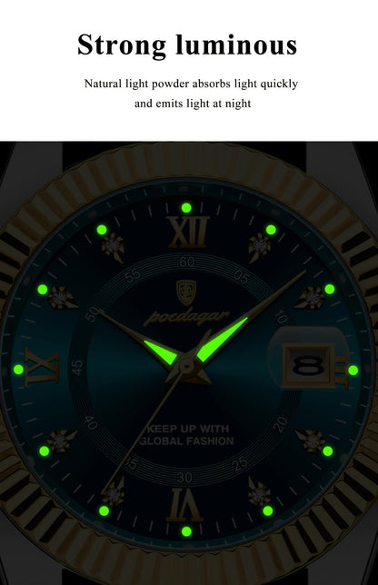 Men's Round Dial Quartz Watch, Business Fashion Watches for Party, Trendy All-match & Exquisite Watch for Birthday Gift with Box, Modern Fashionable Wristwatch, Fashionable Stylish Watch