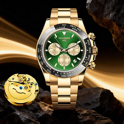 Men's Luxury Dress Watch Business Fashion VALENTINE'S DAY GIFT Quartz Watch Multifunctional wristwatch Chronograph QuartzMovement Luminous Date WaterResistant Boss Wristwatch for Party DailyWear Birthday Gift with Box